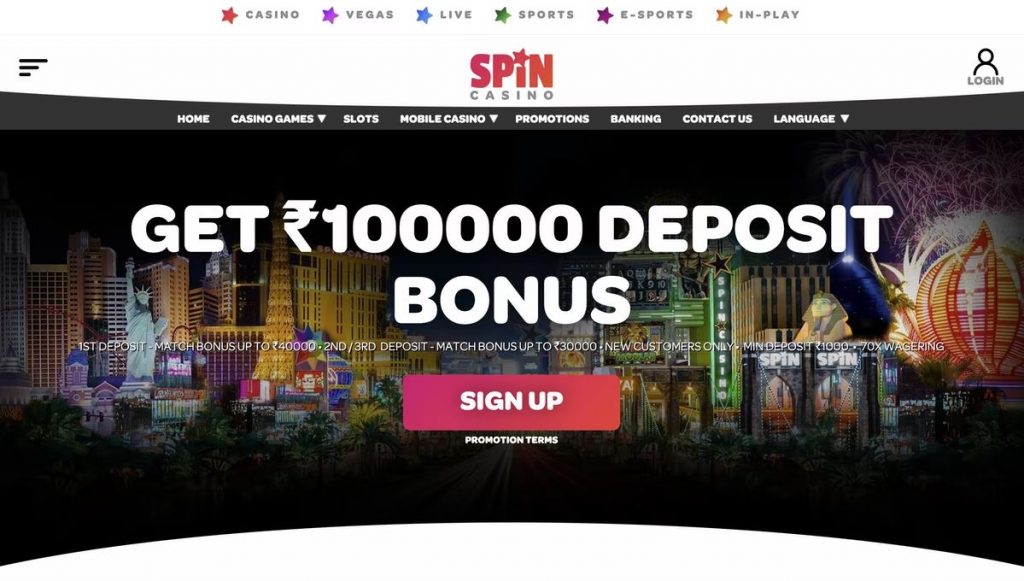 Deposit Bonus at Spin Casino