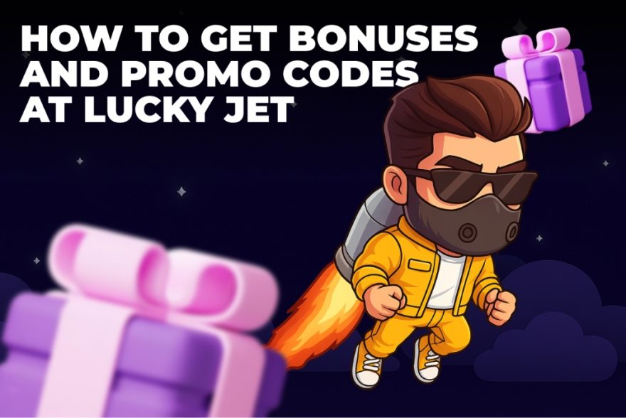 Visual guide illustrating how to access bonuses and promo codes at Lucky Jet, with clear steps and helpful hints.